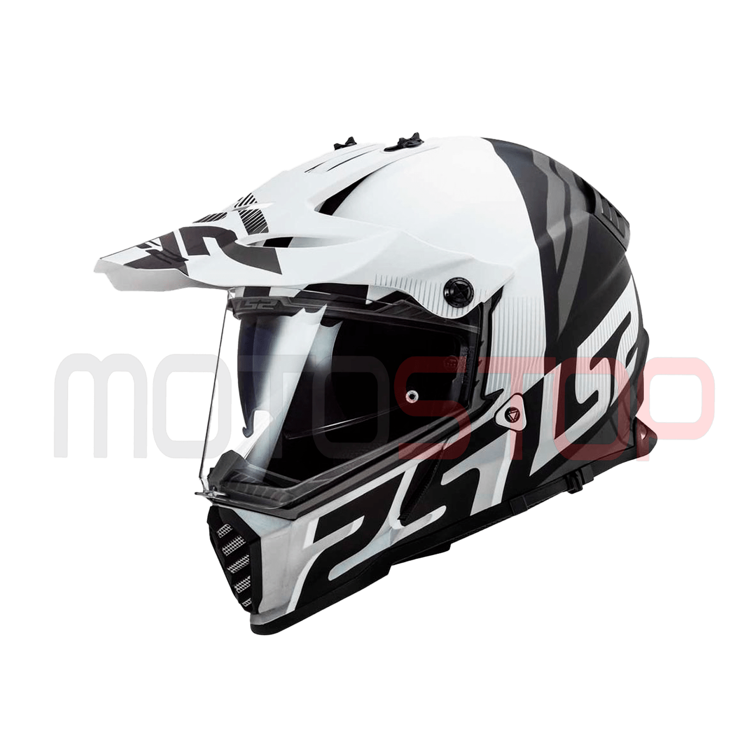 CASCO LS2 MX436 PIONEER EVO EVOLVE BLANCO NEGRO MATTE Motostop