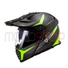 Casco Multipropósito LS2 MX436 PIONEER EVO ROUTER Negro Amarillo Matte