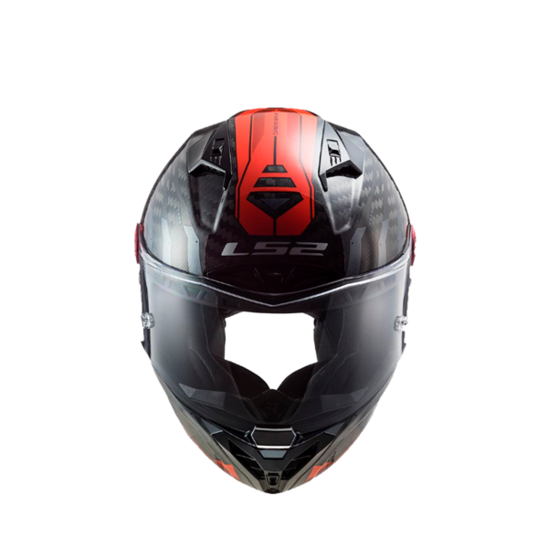 Casco Integral Carbono Ls2 Ff805 Thunder Sputnik Metal Rojo - Imagen 5