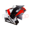 Casco Abatible Ls2 Ff324 Metro Evo Rapid Blanco Rojo - Imagen 2