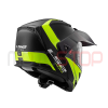 Casco Moto Ls2 Ff324 Abatible Metro Evo Negro Matte Amarillo - Imagen 3