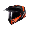 Casco Moto Abatible Ls2 Ff324 Rapid Negro Naranjo Matte