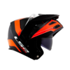 Casco Moto Abatible Ls2 Ff324 Rapid Negro Naranjo Matte - Imagen 2