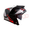 Casco Abatible Ls2 Ff324 Metro Evo Sub Negro Gris Rojo - Imagen 3