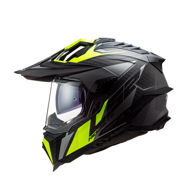 Casco Multipropósito Ls2 Mx701c Explorer Carbono Titanio Amarillo Matte - Imagen 6