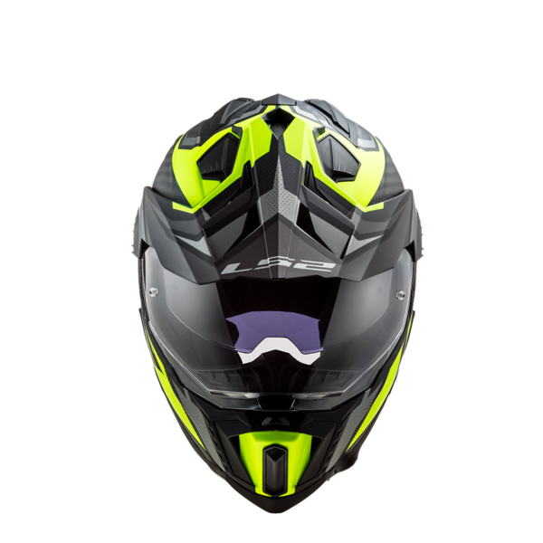 Casco Multipropósito Ls2 Mx701c Explorer Carbono Titanio Amarillo Matte - Imagen 5