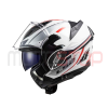 Casco Abatible Moto Ls2 Ff900 Abatible Valiant I I Hub Blanco Silver - Imagen 2