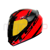 casco integral ls2 ff 352 negro/ rojo mica iridium