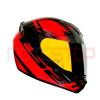 casco integral ls2 ff 352 negro/ rojo mica iridium - Imagen 2
