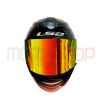 casco integral ls2 ff 352 negro/ rojo mica iridium - Imagen 3