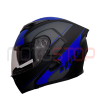Casco Abatible 3400  Hro RIDA Negro/ Azul Con Sun Visor DOT