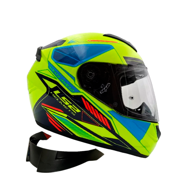 Casco Ls2 Ff352 Evo Betha Amarillo Azul - Imagen 3