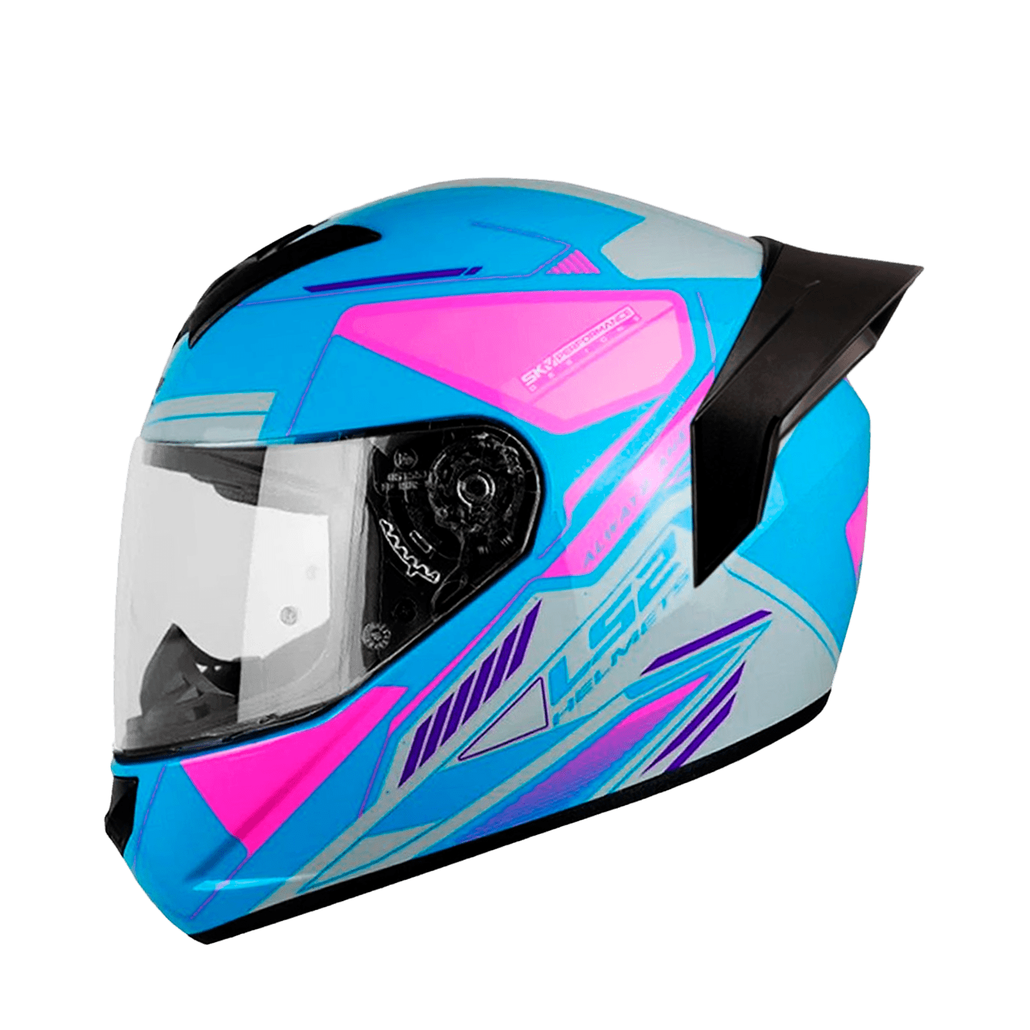 Casco Integral LS2 FF352 Evo Betha Azul Fucsia