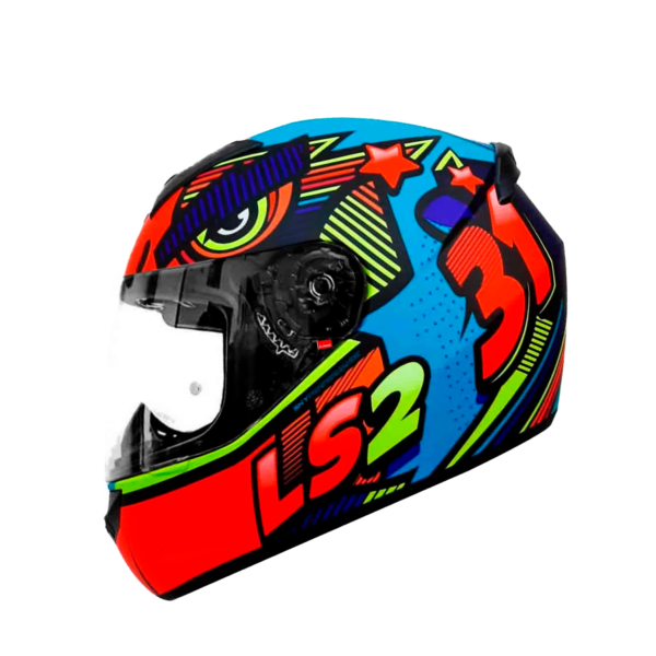 Casco Integral Ls2 Moto Ff352 Khan Azul Naranja