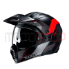 Casco Hjc C80 Rox Negro / Rojo Matte