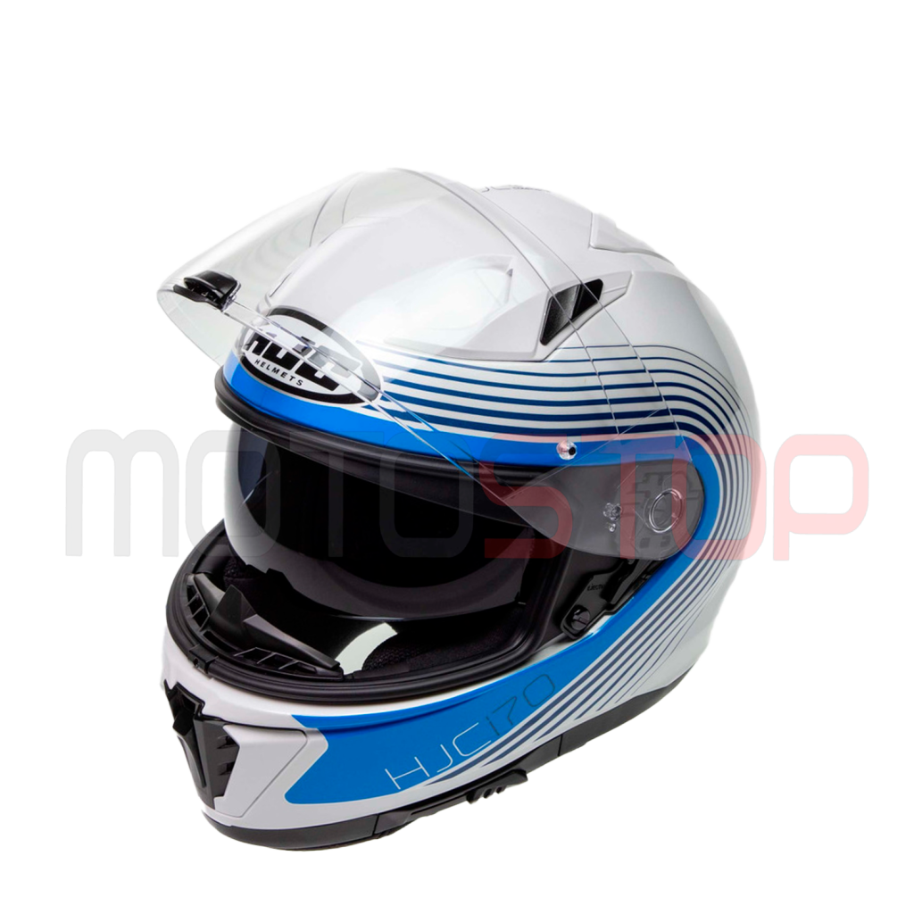 Casco Moto Modulare P/J Hjc F100 Perla Bianco Vendita Online