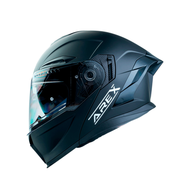 Casco Abatible Arex Negro Matte / Mica Transparente