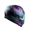 Casco Scorpion Exo-491 Negro Mate Fucsia - Imagen 4