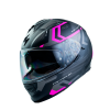 Casco Scorpion Exo-491 Negro Mate Fucsia
