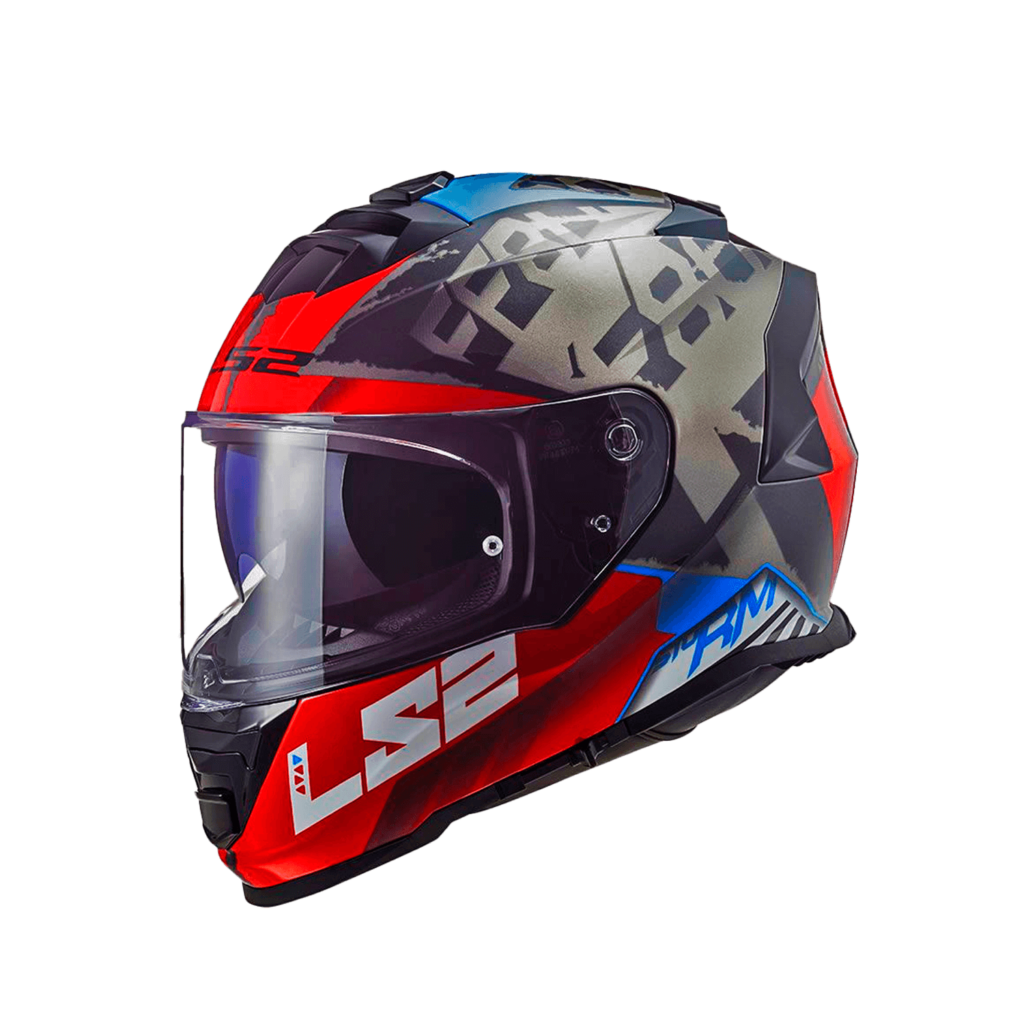 Ls2 Color Box Casco Ls2 Ff800 Storm Negro Rojo Matte / Incluye Pinlock