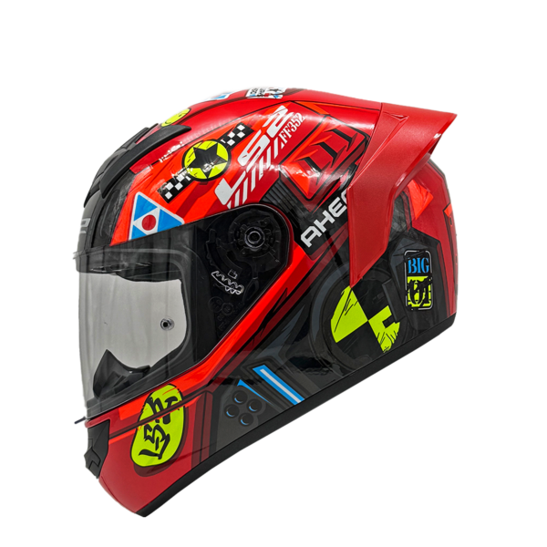 Casco Integral Ls2 FF352 Evo Big One Rojo Amarillo Spoiler Rojo - Imagen 6