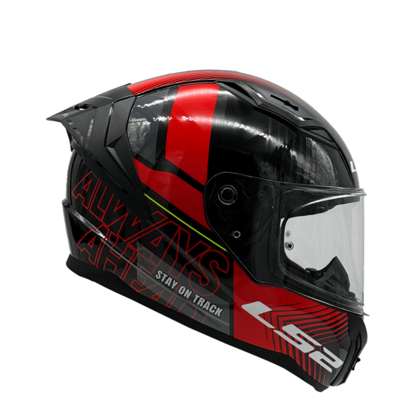Casco Integral Ls2 FF810 Vigo Shift Jeans Titanio Rojo - Imagen 3