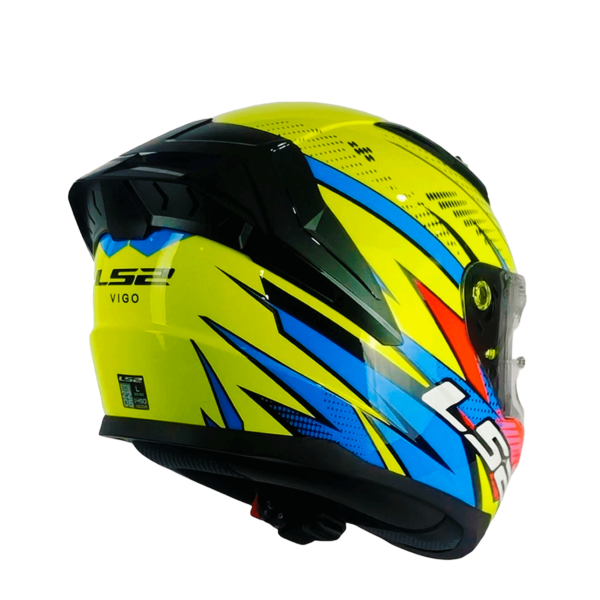 Casco Integral Ls2 FF810 Vigo Flight Amarillo Naranjo - Imagen 4