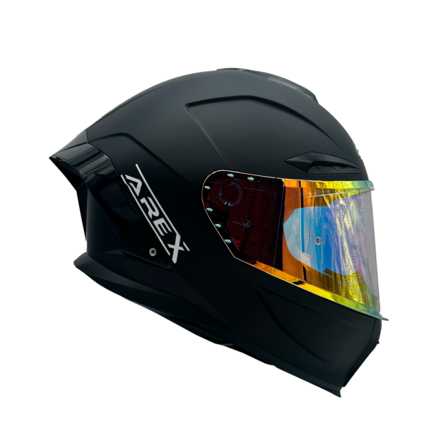 Casco Integral Arex Negro Matte Mica Dia Noche