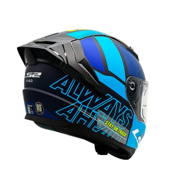 CASCO LS2 FF810 VIGO SHIFT NEGRO AZUL MATTE - Imagen 3
