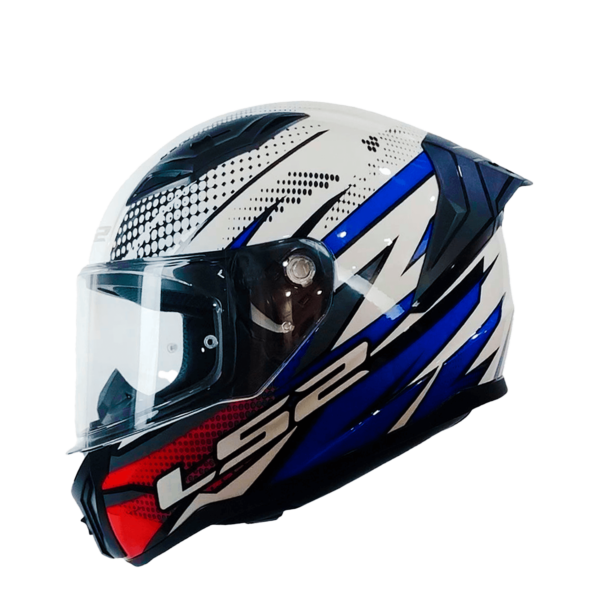 CASCO LS2 FF810 VIGO FLIGHT BLANCO AZUL ROJO
