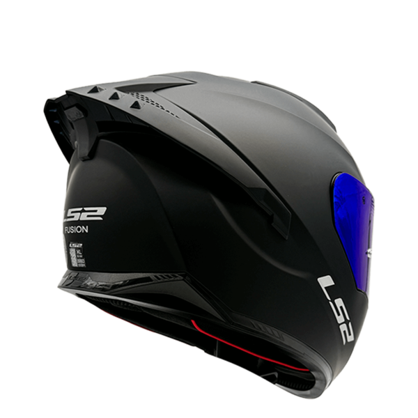 CASCO LS2 FF806 FUSION NEGRO MATTE / VISOR AZUL - Imagen 5
