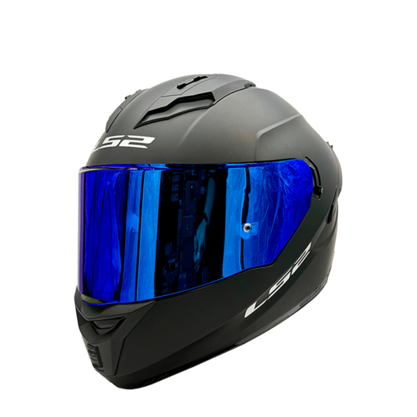 CASCO LS2 FF806 FUSION NEGRO MATTE / VISOR AZUL - Imagen 4