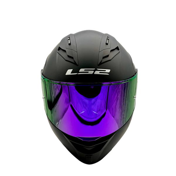 CASCO LS2 FF806 FUSION NEGRO MATTE / VISOR MORADO - Imagen 3