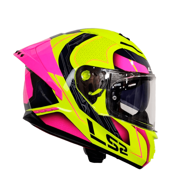 CASCO LS2 FF806 FUSION NEXUS AMARILLO ROSA - Imagen 3