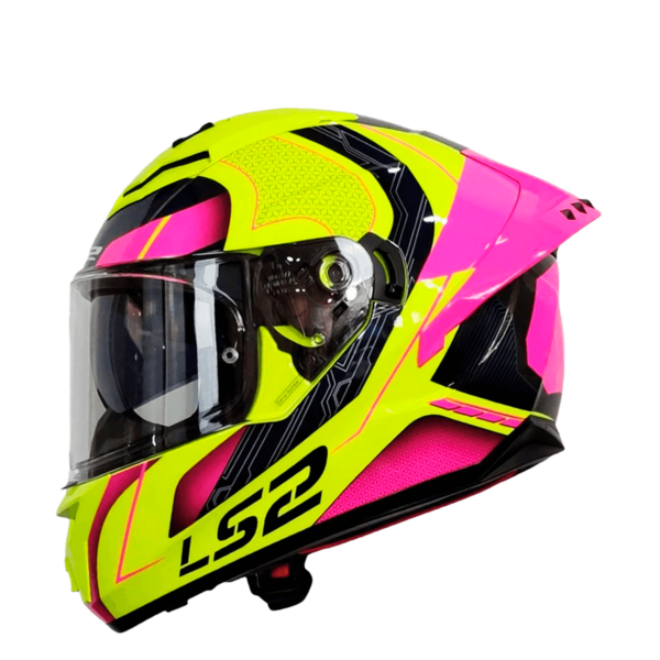 CASCO LS2 FF806 FUSION NEXUS AMARILLO ROSA