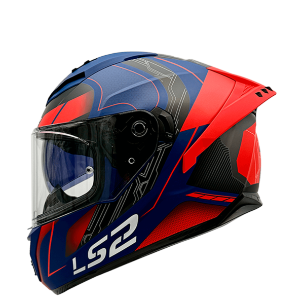 CASCO LS2 FF806 FUSION NEXUS AZUL ROJO MATE