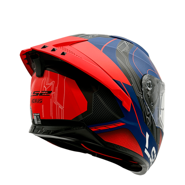 CASCO LS2 FF806 FUSION NEXUS AZUL ROJO MATE - Imagen 3