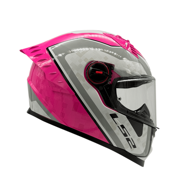 CASCO LS2 FF816 COSMOS STRIKE ROSA GRIS - Imagen 3