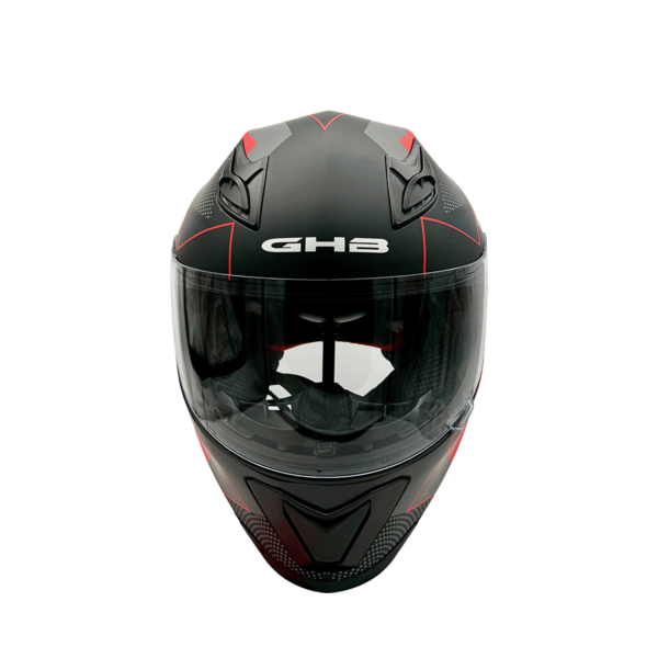 CASCO GHB M-62 DEXTER NEGRO ROJO MATTE - Imagen 4