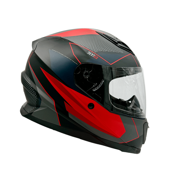 CASCO GHB M-62 DEXTER NEGRO ROJO MATTE - Imagen 3
