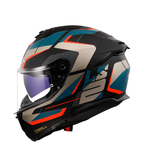 CASCO LS2 FF808 STREAM II ROAD NEGRO AZUL MATE