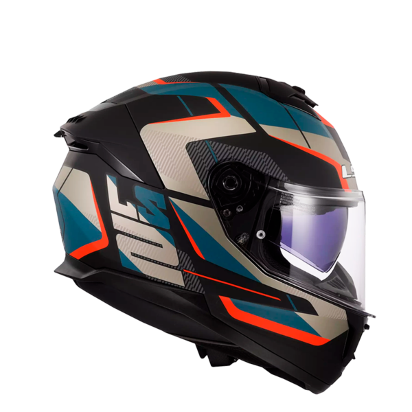 CASCO LS2 FF808 STREAM II ROAD NEGRO AZUL MATE - Imagen 5