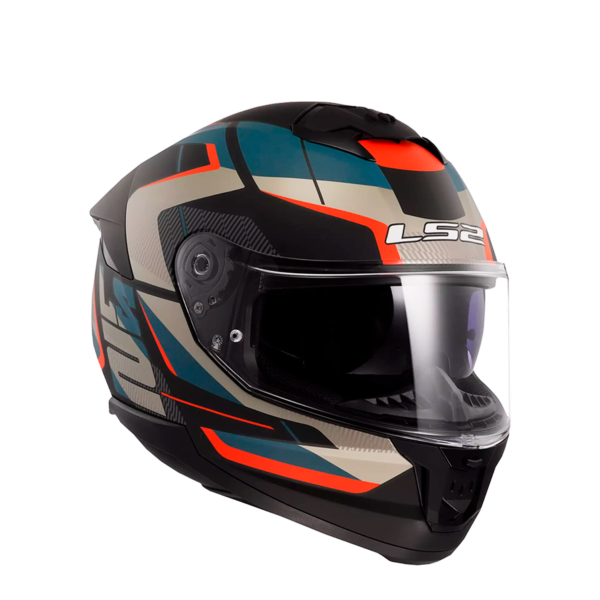 CASCO LS2 FF808 STREAM II ROAD NEGRO AZUL MATE - Imagen 3