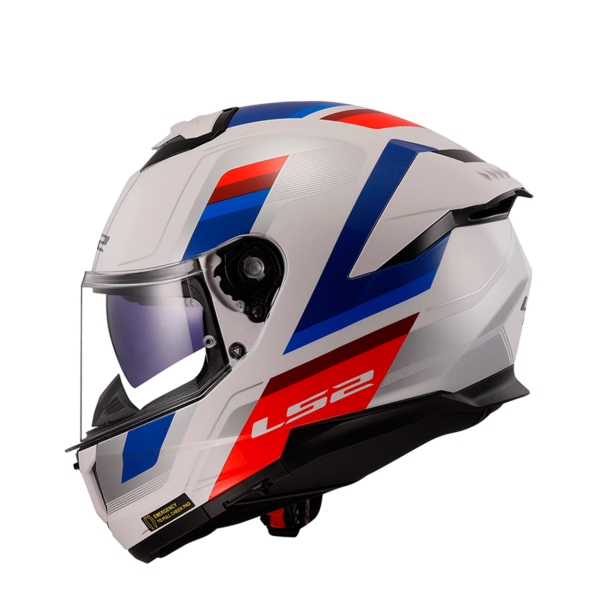 CASCO LS2 FF808 STREAM II VINTAGE BLANCO AZUL ROJO - Imagen 5
