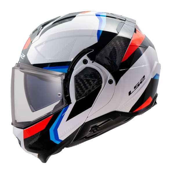 CASCO LS2 FF910 ADVANT II TRIPLE BLANCO AZUL ROJO - Imagen 3