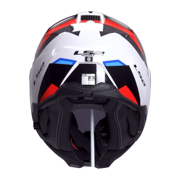 CASCO LS2 FF910 ADVANT II TRIPLE BLANCO AZUL ROJO - Imagen 5