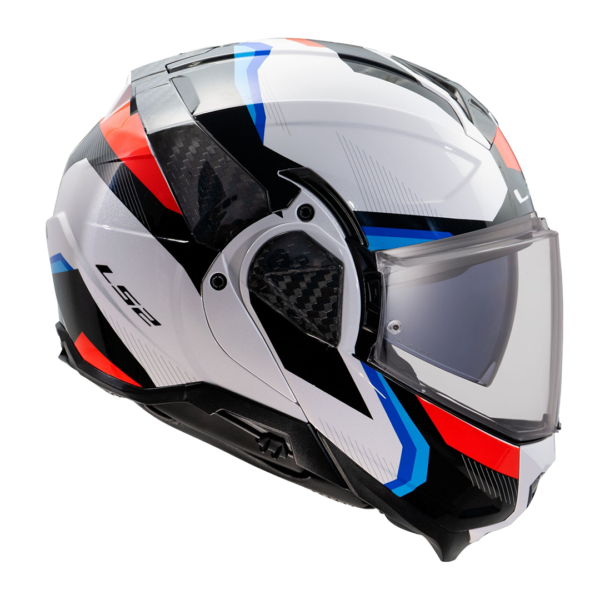 CASCO LS2 FF910 ADVANT II TRIPLE BLANCO AZUL ROJO - Imagen 4