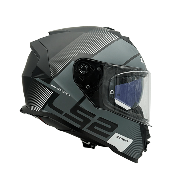 CASCO LS2 FF800 STORM II EPIC NEGRO BLANCO MATTE - Imagen 4