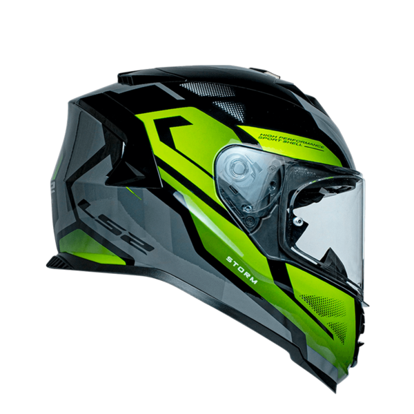 CASCO LS2 FF800 STORM II KRONOS AMARILLO GRIS - Imagen 4