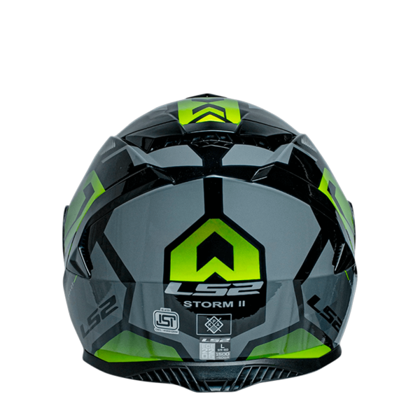 CASCO LS2 FF800 STORM II KRONOS AMARILLO GRIS - Imagen 3
